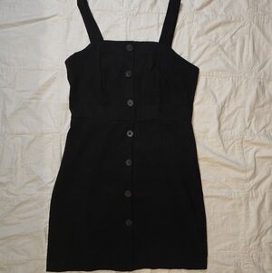 Shein Women's Black Corduroy Mini Dress Size Small